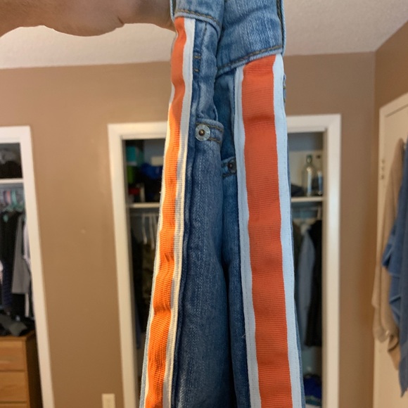 Orange stripped jeans - Picture 3 of 4